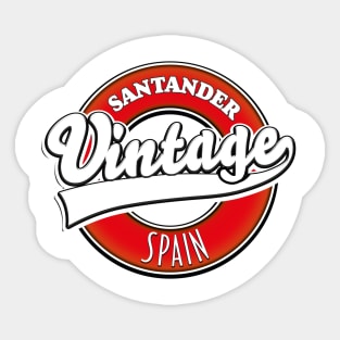 Santander Spain vintage logo Sticker